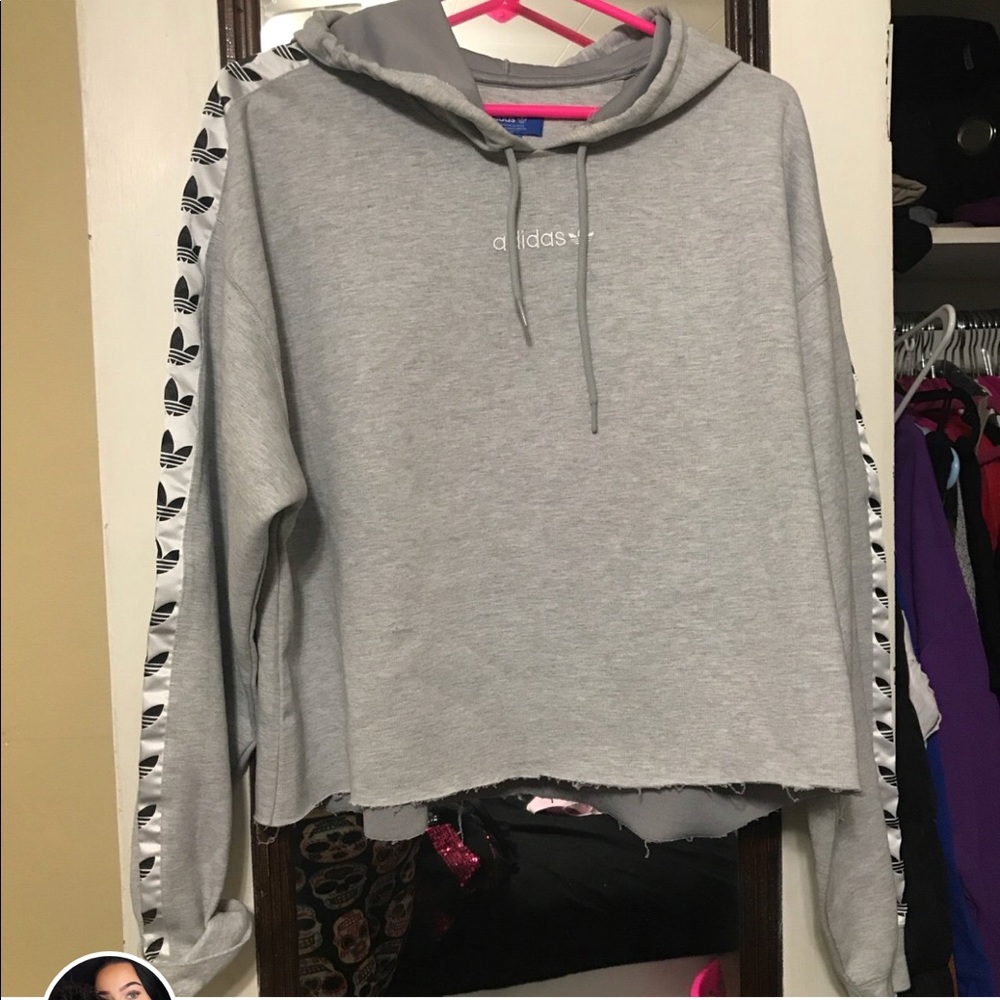 Cropped adidas hoodie